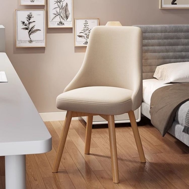 Bedroom Furniture - #￥Household Solid Wood Dining Chair Simple