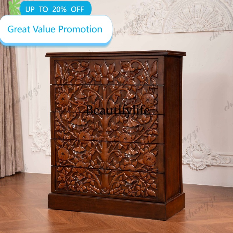 Storage - M178 Thai solid wood wall locker