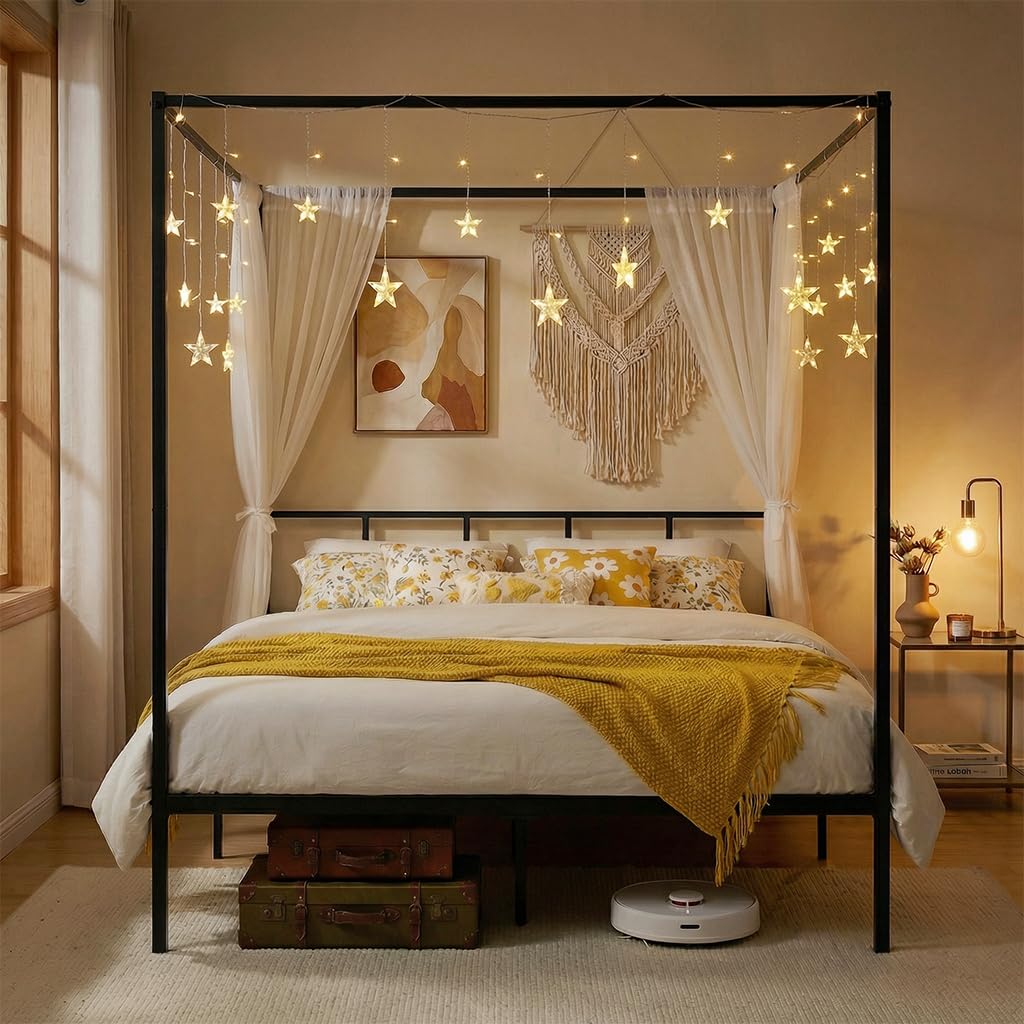 Canopy Bed Frame Queen Metal w - Canopy Bed Frame Metal Queen 评论和价格