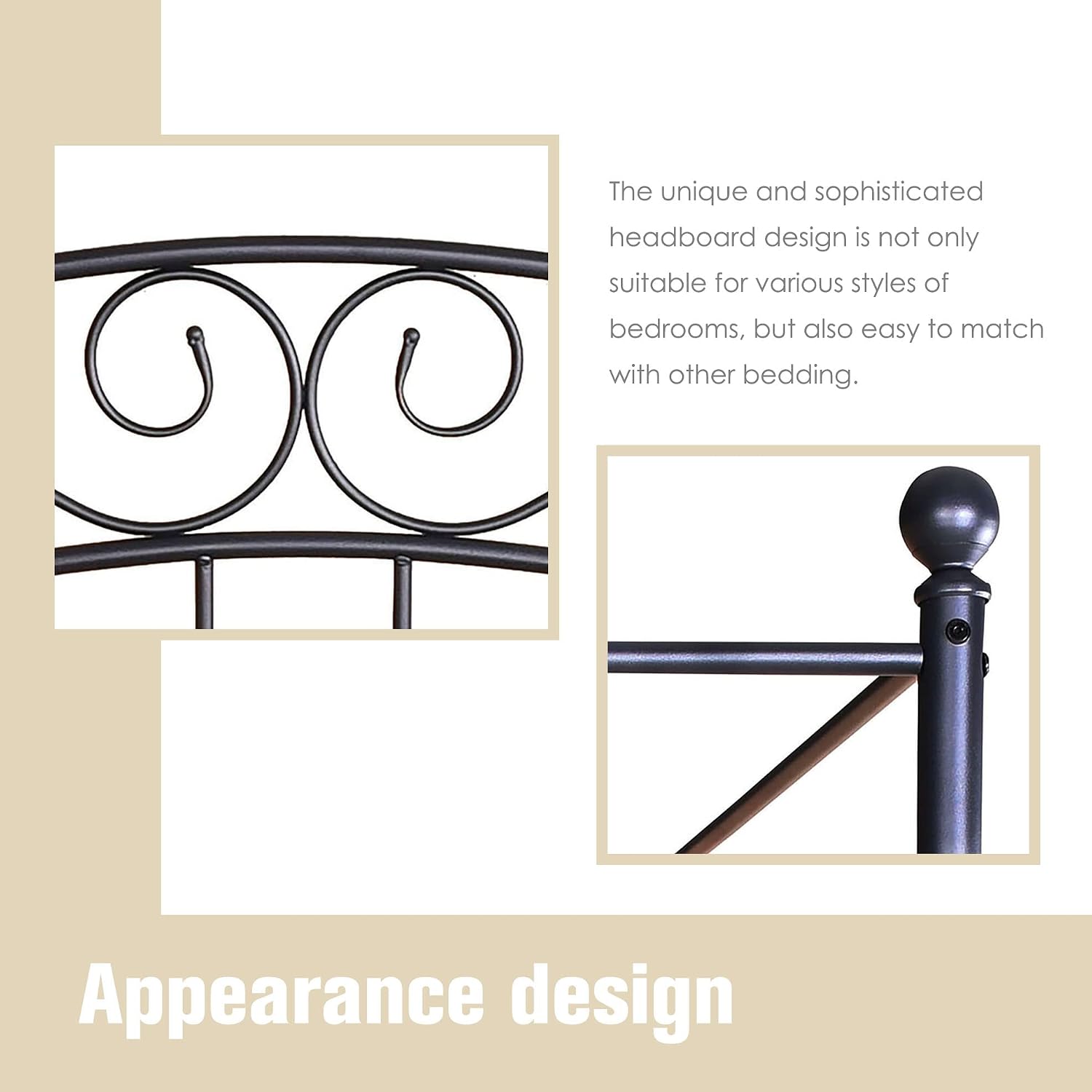 Queen Size Metal Canopy Bed Fr - Canopy Bed Frame Metal Queen 评论和价格