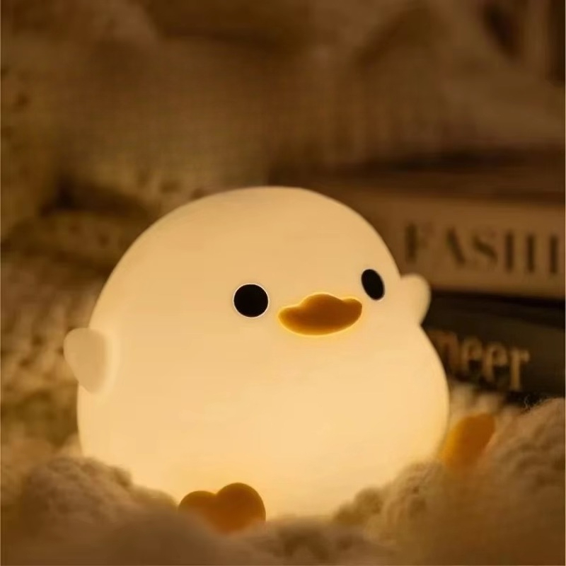 Cute Duck Cartoon Animals Sili - Floating Nightstand With Led Light 评论和价格