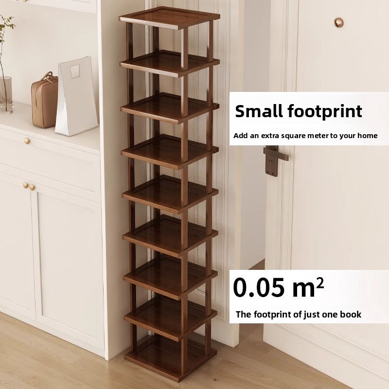 Tea Color Entryway Shoe Rack,  - Shoe Rack Cabinet Narrow Entryway 评论和价格
