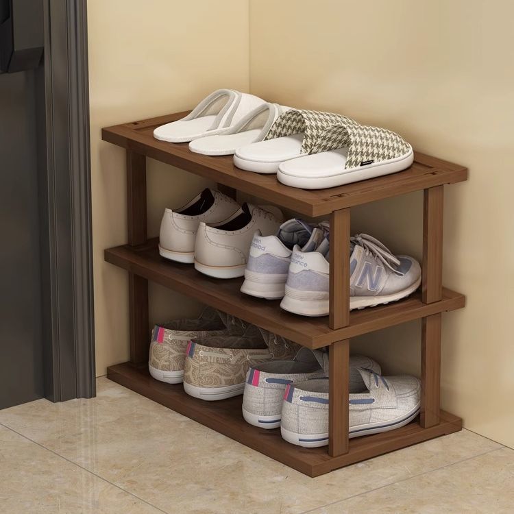 Tea Color Entryway Shoe Rack,  - Shoe Rack Cabinet Narrow Entryway 评论和价格
