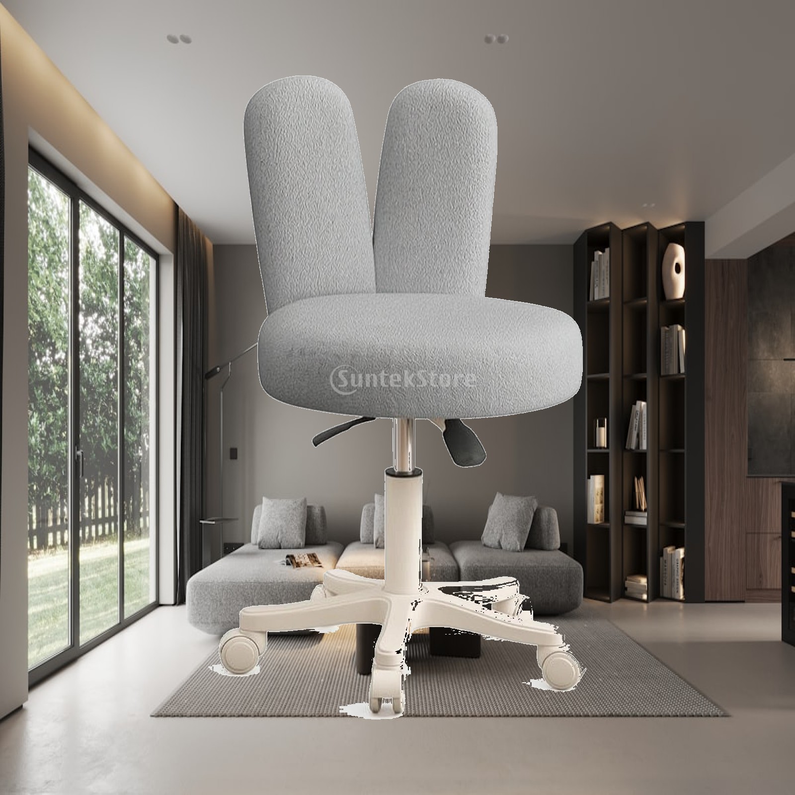 Rolling Stool with Backrest He - Chairs 评论和价格