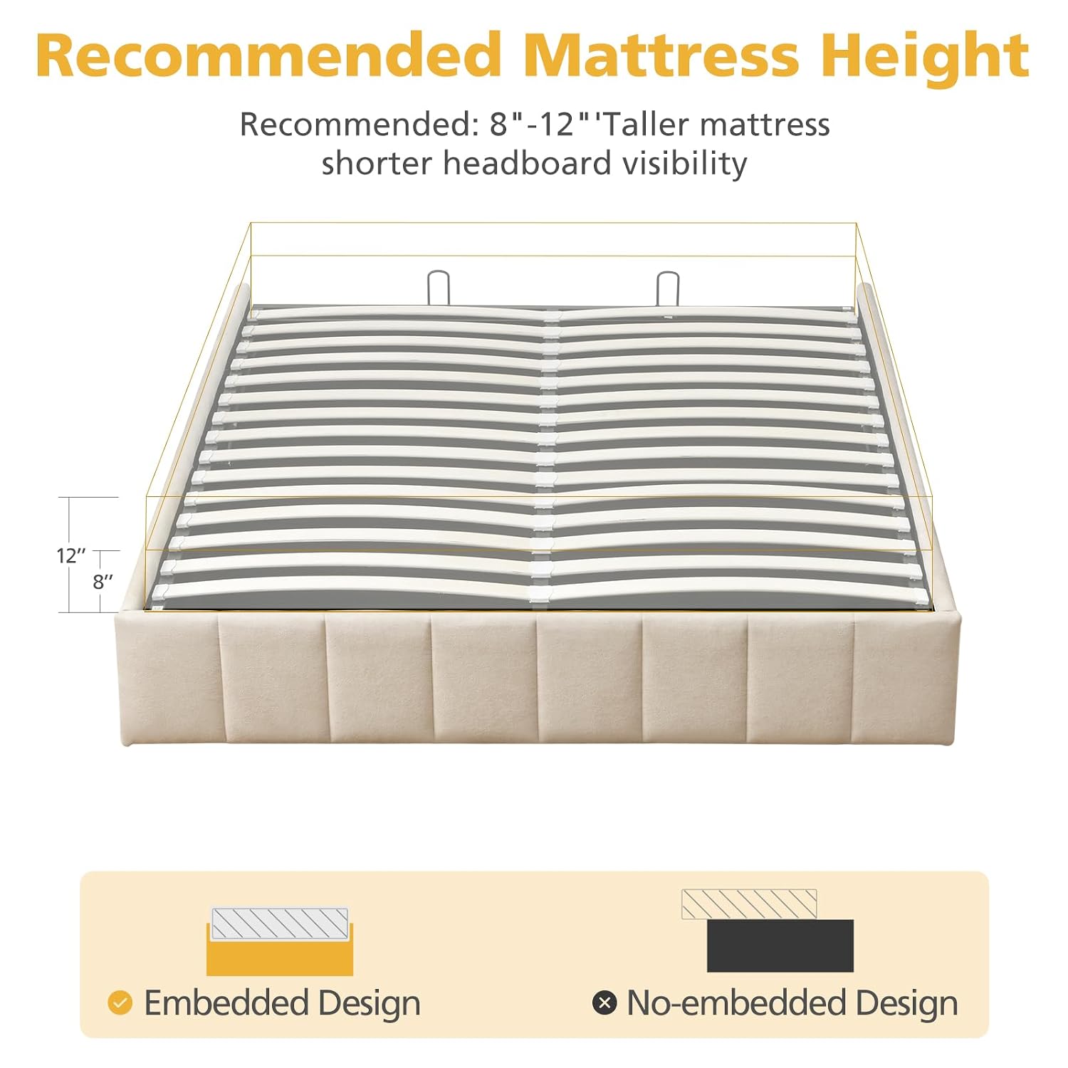 Full Size Lift Up Storage Bed  - Gas Lift Storage Bed Hydraulic 评论和价格