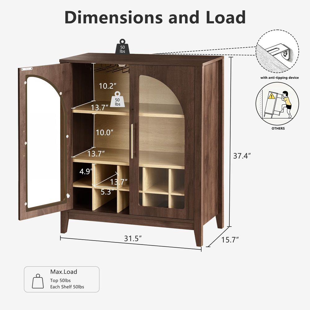 Tall Storage Cabinet Fluted Pa - Storage 评论和价格