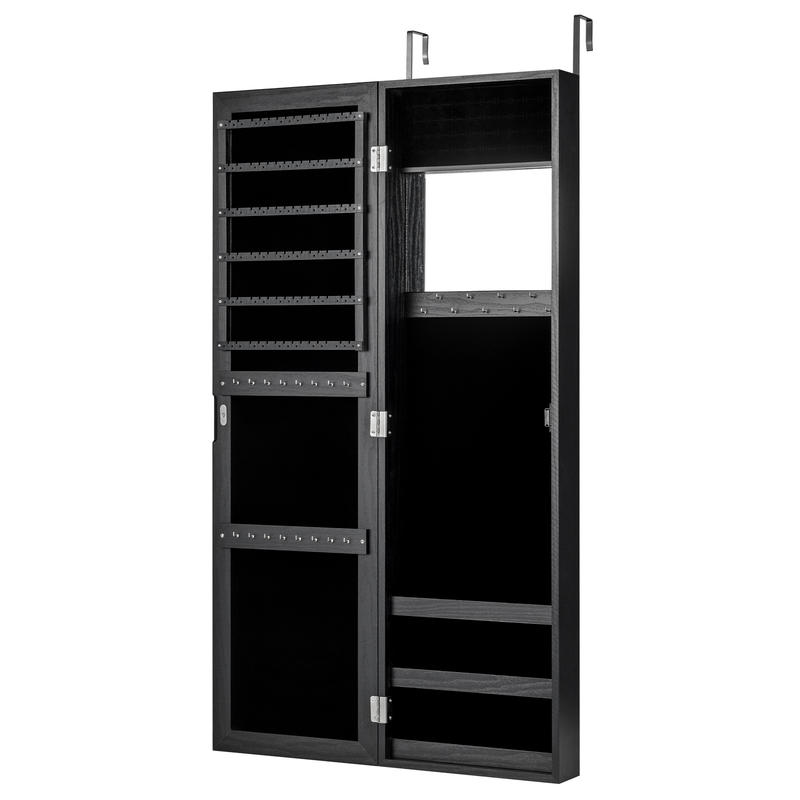 Locked Jewelry Armoire, Wall M - Full Length Mirror Jewelry Armoire 评论和价格