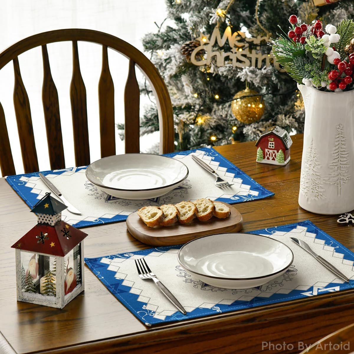 8Pcs Jewish Holiday Placemat S - Tables 评论和价格