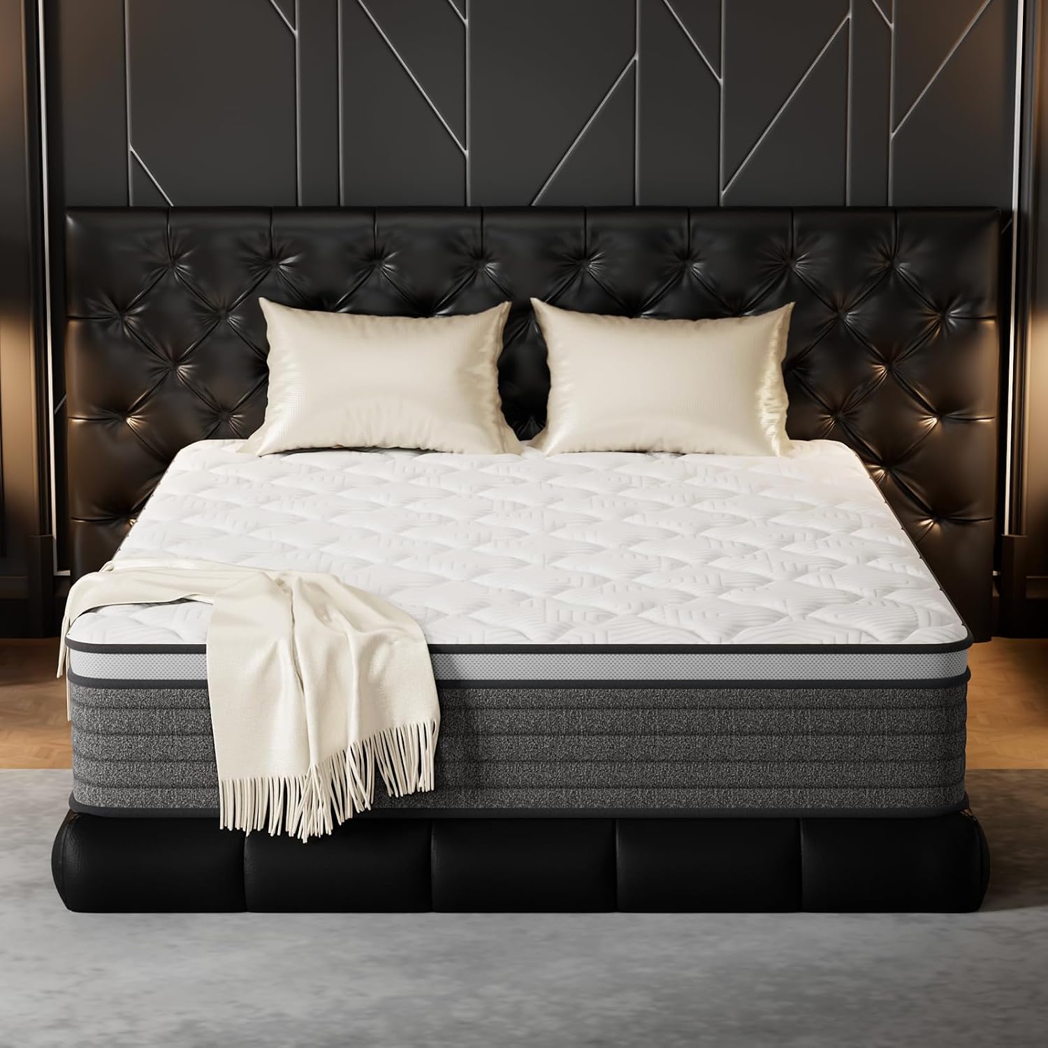 Queen Mattress 12 Inch Hybrid  - Memory Foam Mattress In A Box Queen 评论和价格
