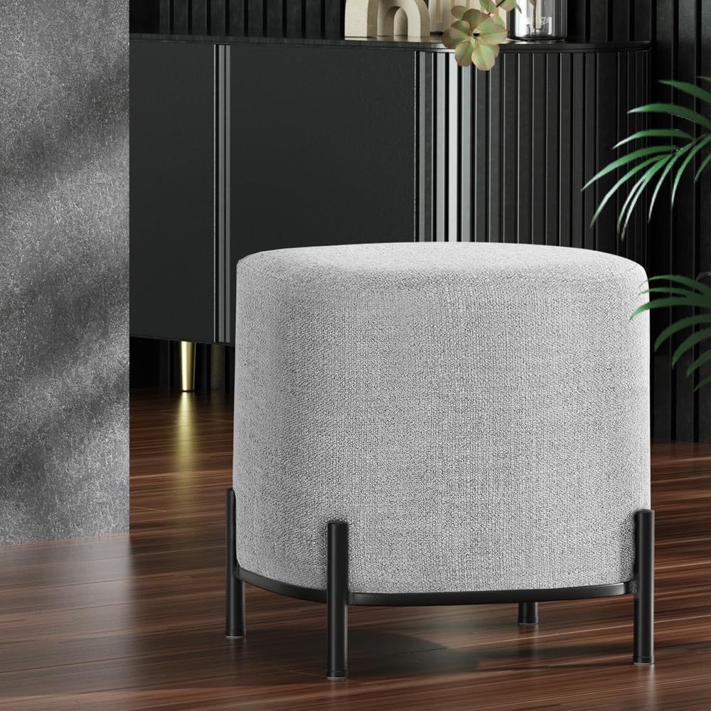 **/Ottoman, Round Footstool Lo - Bedroom Furniture 评论和价格
