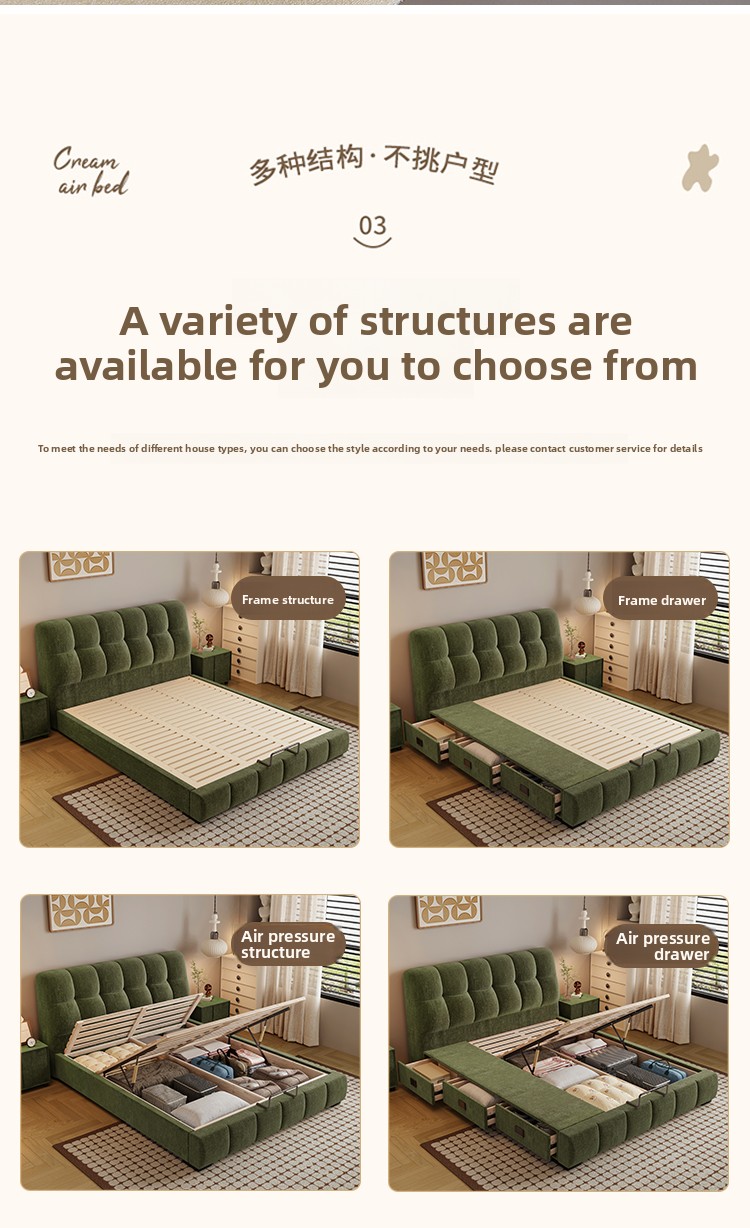 ^Premium Textured Chenille Uph - Gas Lift Storage Bed Hydraulic 评论和价格