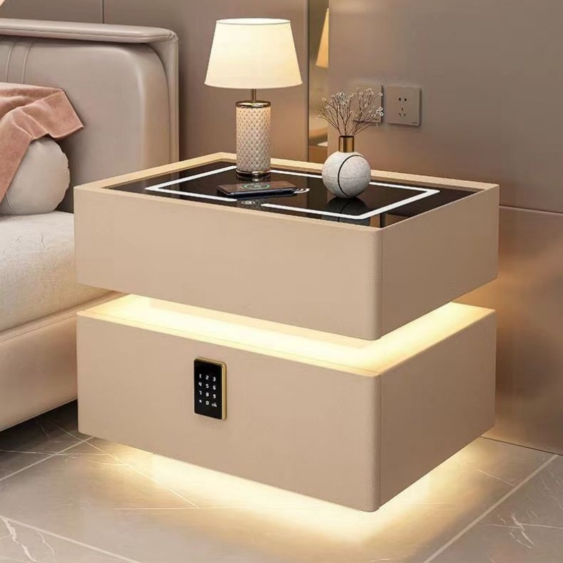 Modern Style Solid Wood Bedsid - Solid Wood Nightstand 2 Drawers 评论和价格