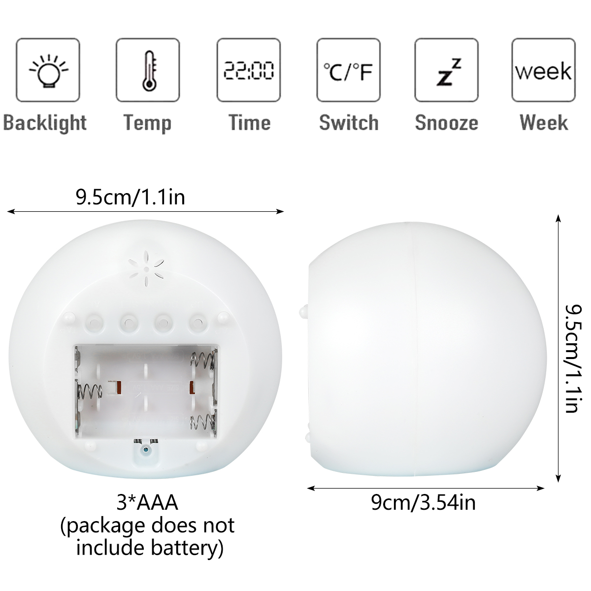 Kids Digital Alarm Clock LED M - Floating Nightstand With Led Light 评论和价格