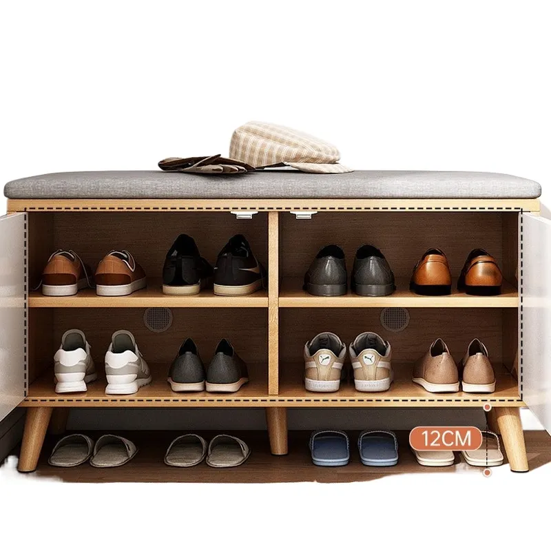 Narrow Entryway Shoe Rack Benc - Shoe Rack Cabinet Narrow Entryway 评论和价格