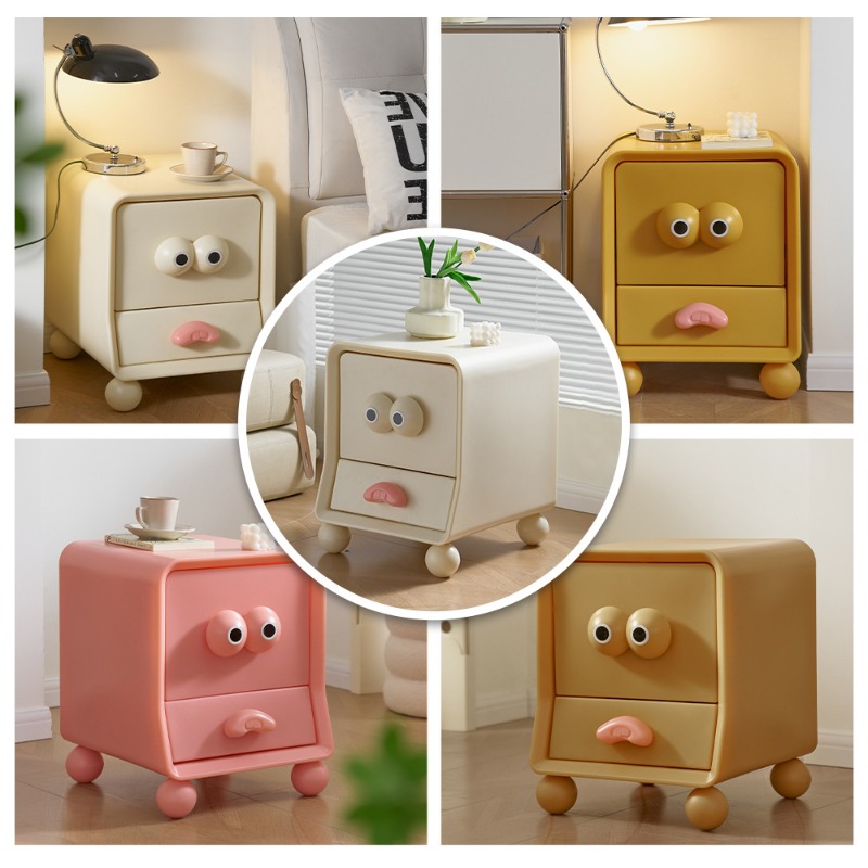 Bedside table creative cute ca - Storage 评论和价格