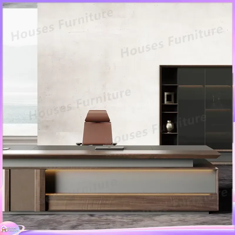 Luxury Executive Desk Solid Wo - Office Furniture 评论和价格