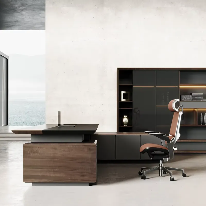Luxury Executive Desk Solid Wo - Office Furniture 评论和价格