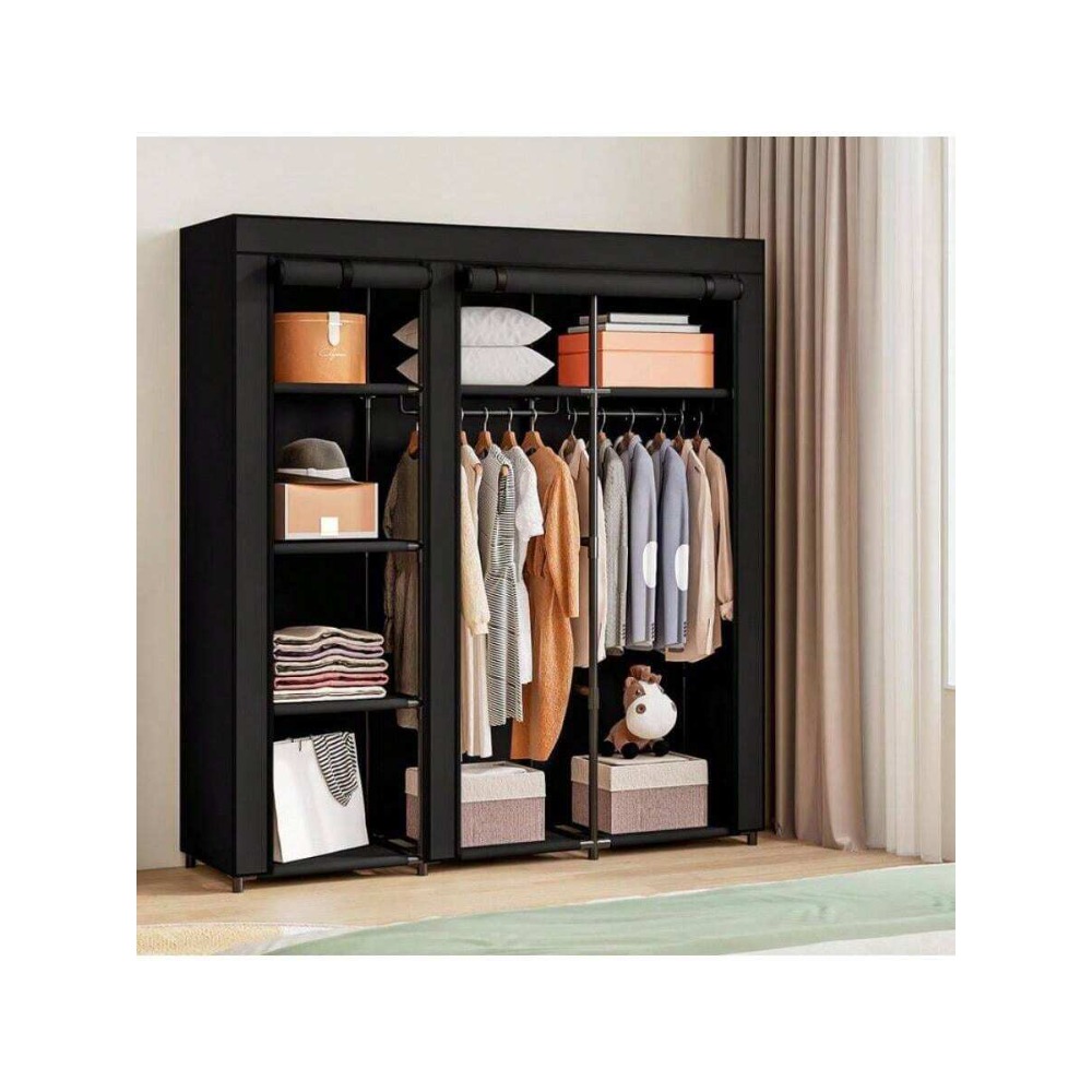 Portable Wardrobe Closet Stora - Wardrobe Closet Portable Fabric Cover 评论和价格