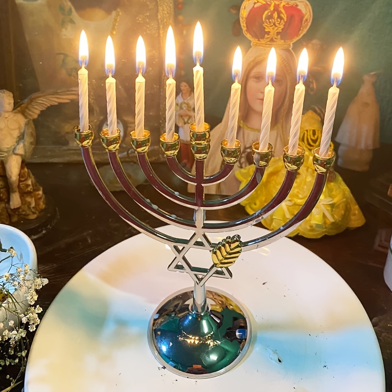 9 Branch Hanukkah Menorah Meta - Tables 评论和价格