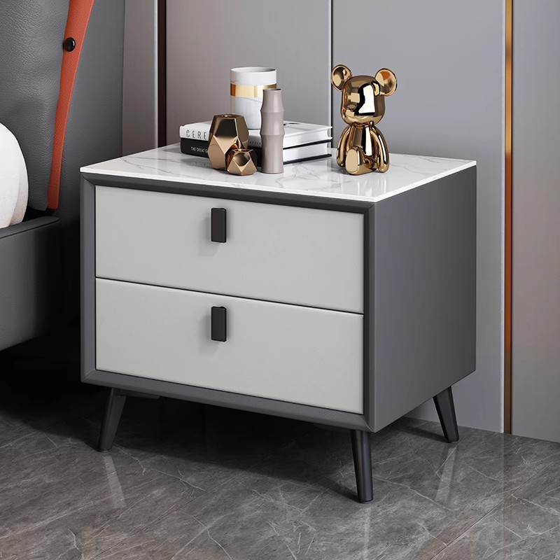 Nordic Style Solid Wood Bedsid - Solid Wood Nightstand 2 Drawers 评论和价格