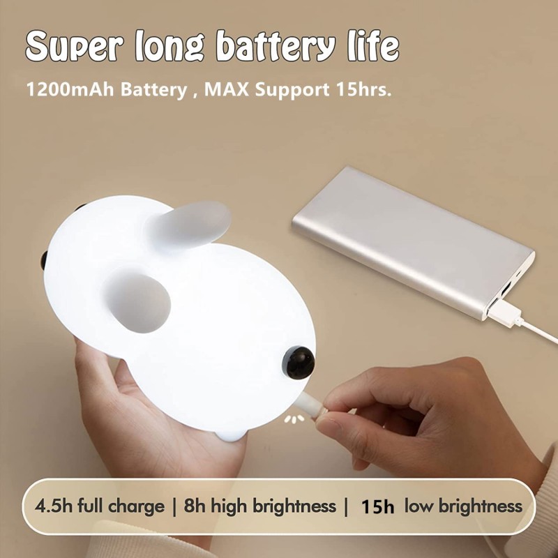 LED Rabbit Night Light Remote  - Floating Nightstand With Led Light 评论和价格