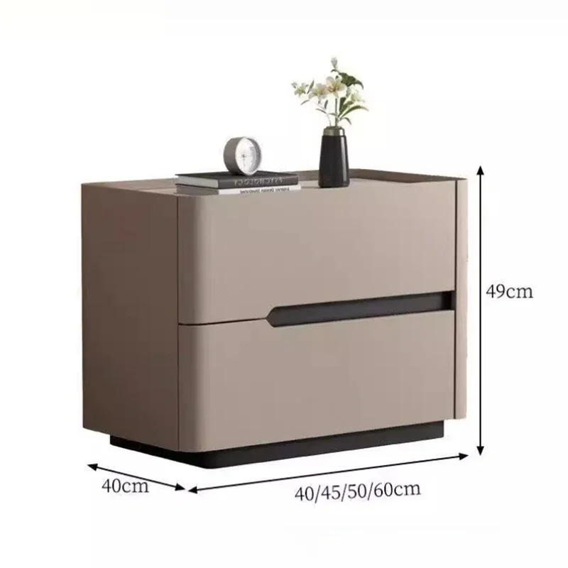 Nordic Modern Night Table Stor - Solid Wood Nightstand 2 Drawers 评论和价格