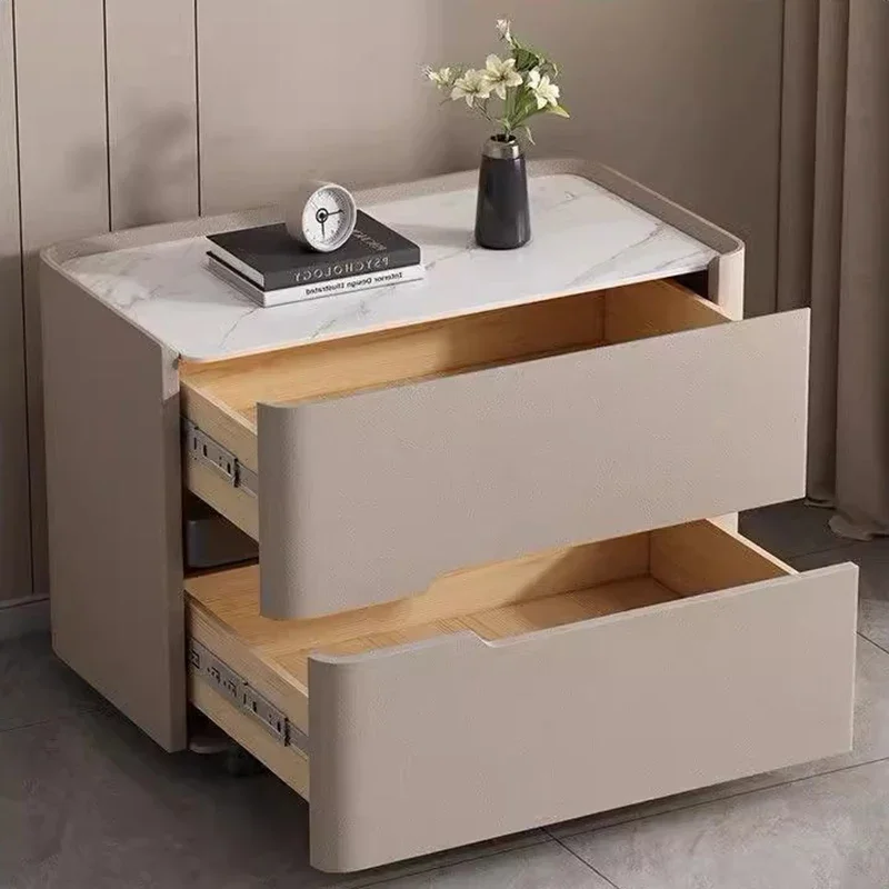 Nordic Modern Night Table Stor - Solid Wood Nightstand 2 Drawers 评论和价格