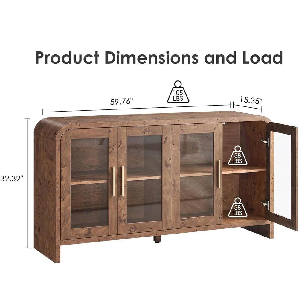 Sideboard Buffet Cabinet with  - Storage 评论和价格