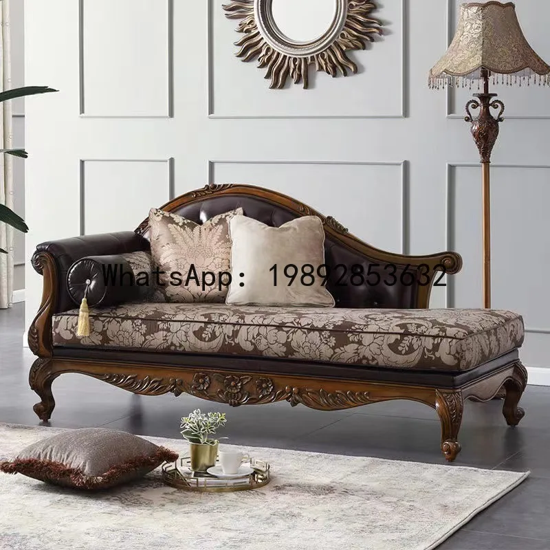 H5.15  all-solid wood sofa lea - Sofas 评论和价格