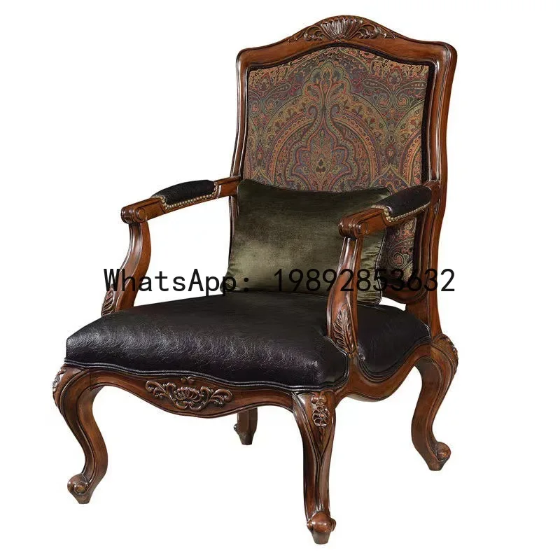 H5.15  all-solid wood sofa lea - Sofas 评论和价格
