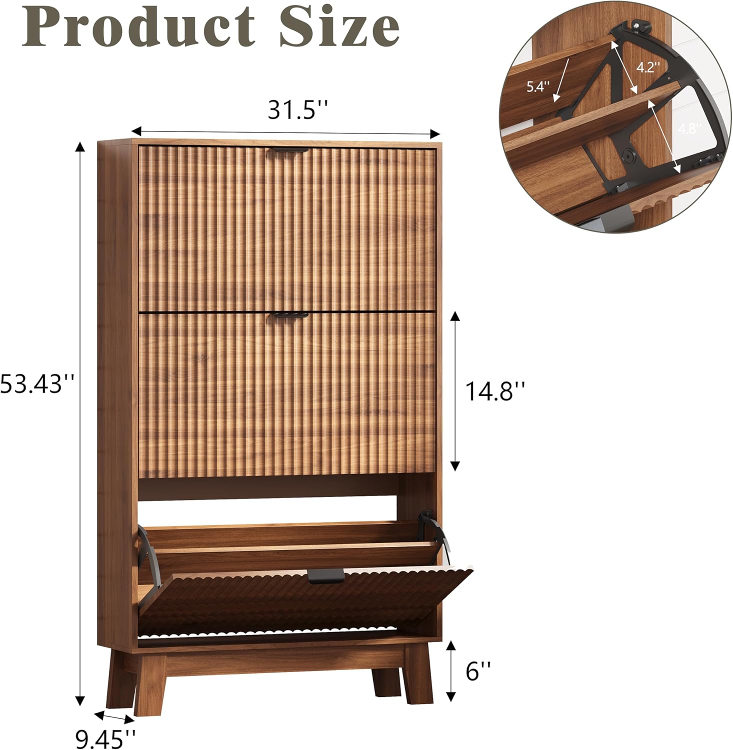 Entryway Shoe Cabinet Storage  - Shoe Rack Cabinet Narrow Entryway 评论和价格