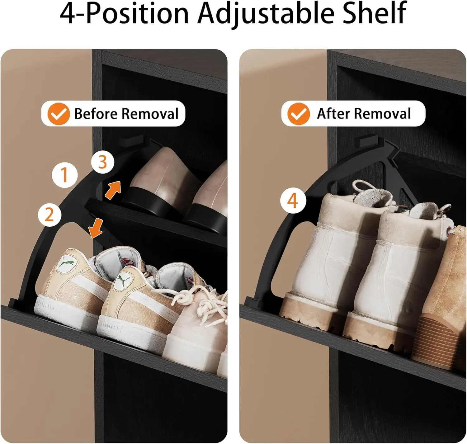 Shoe Storage Cabinet, Wood Sho - Shoe Rack Cabinet Narrow Entryway 评论和价格