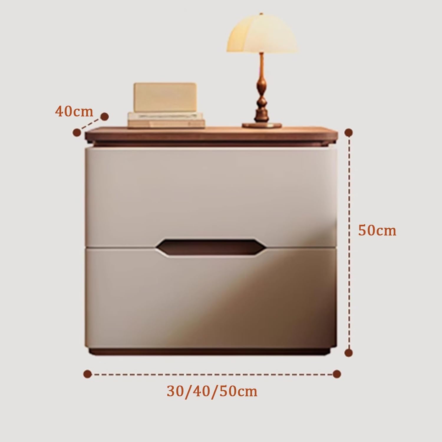 Bed Side Tables Bedroom, Night - Solid Wood Nightstand 2 Drawers 评论和价格
